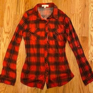 Women’s small lightweight flannel